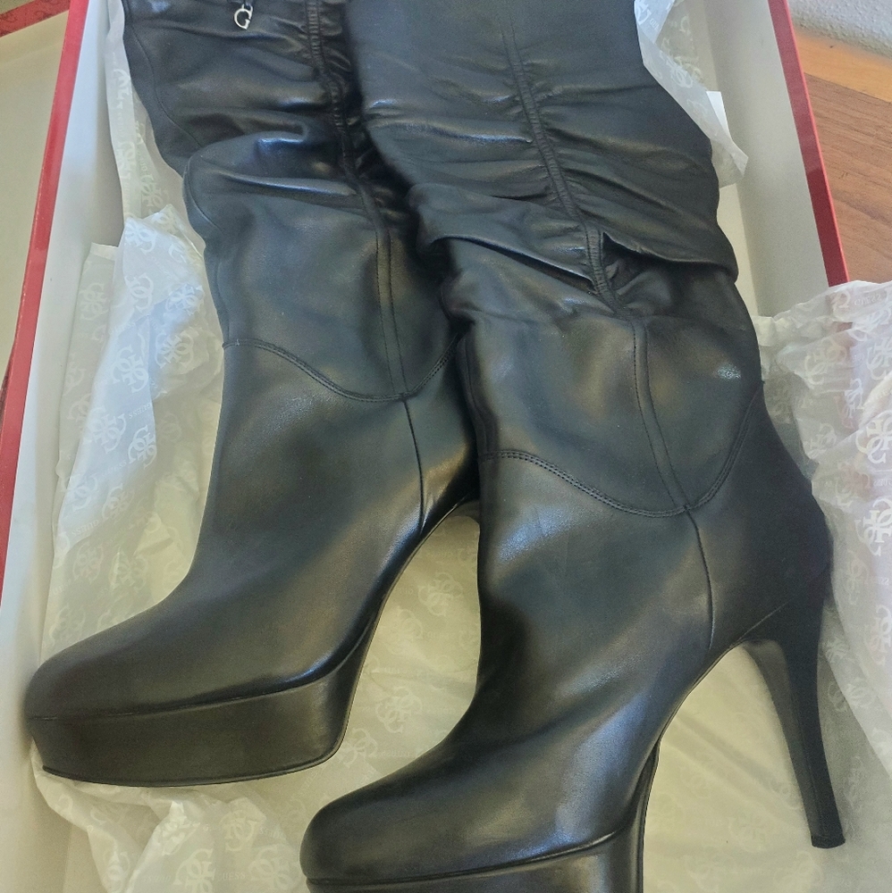 Guess Leather Knee high boots